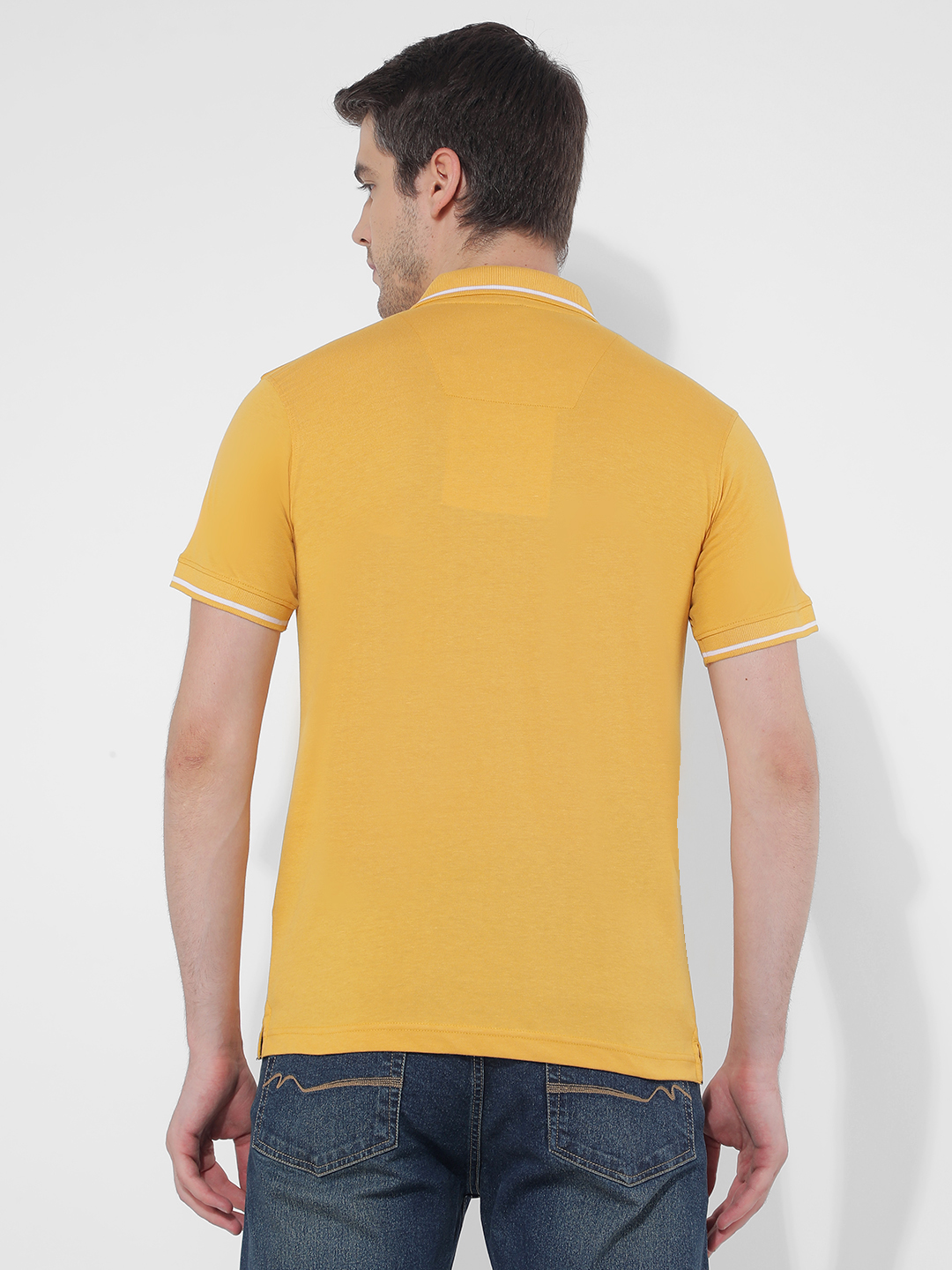 Numero Uno Men SOLID Yellow T-Shirt